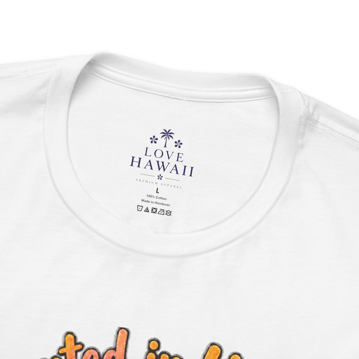 Haunted in Hawaii ghost palm tree tee | Halloween tropical pumpkin design