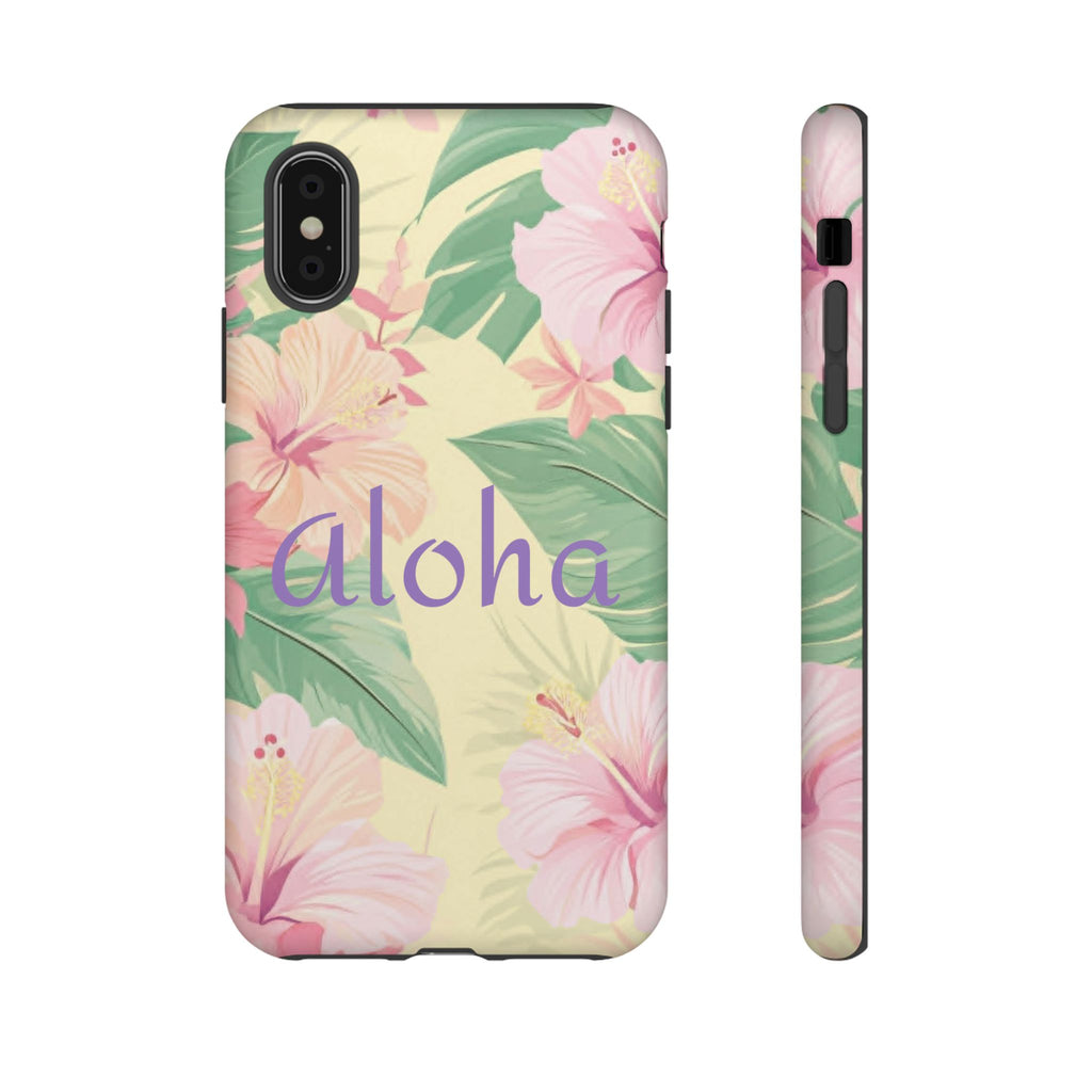 Aloha Floral Tough Phone Case — Tropical Hibiscus Protective Cover