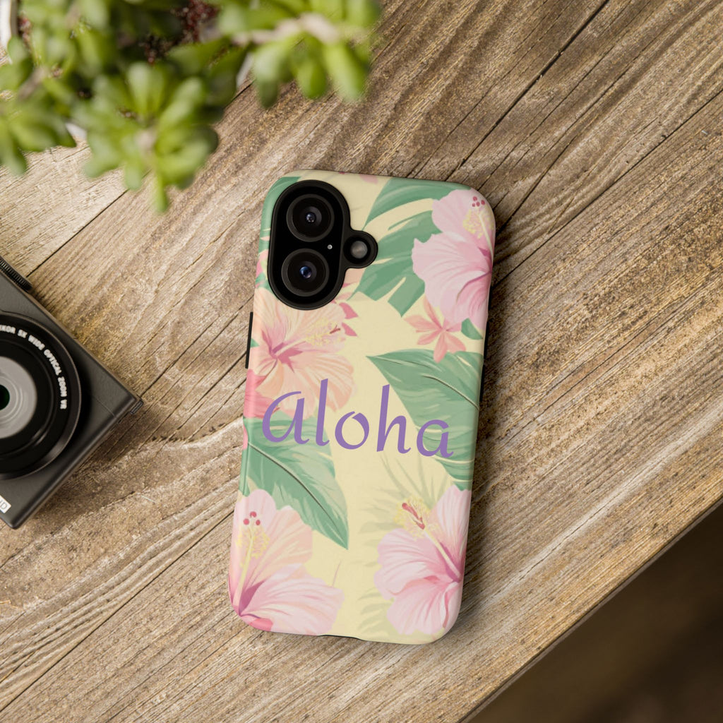 Aloha Floral Tough Phone Case — Tropical Hibiscus Protective Cover