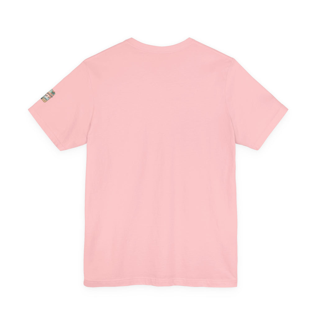 Happiness Comes in Waves Hawaiian Tee — Pastel Sunset & Palm Beach Shirt