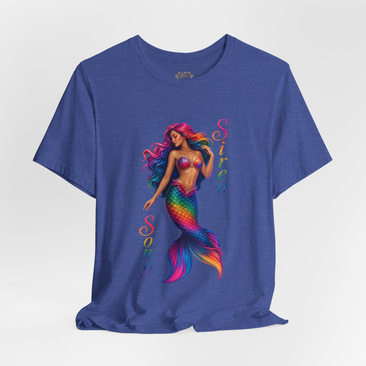 Rainbow Mermaid Siren Song Tee | Colorful Mermaid Illustration T-Shirt