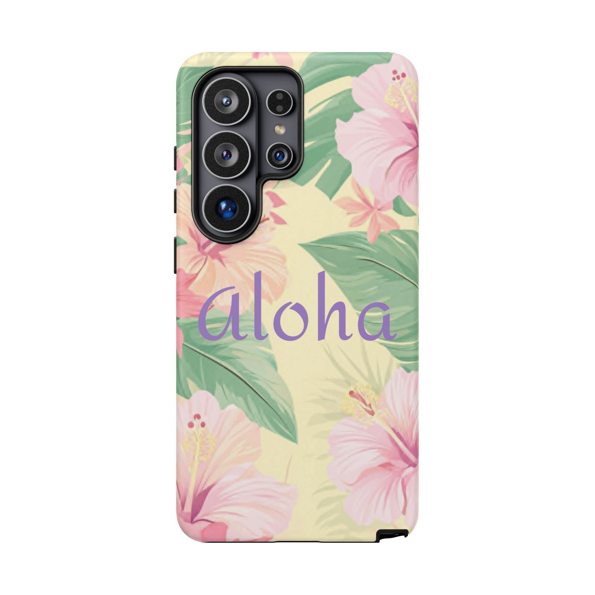 Aloha Floral Tough Phone Case — Tropical Hibiscus Protective Cover