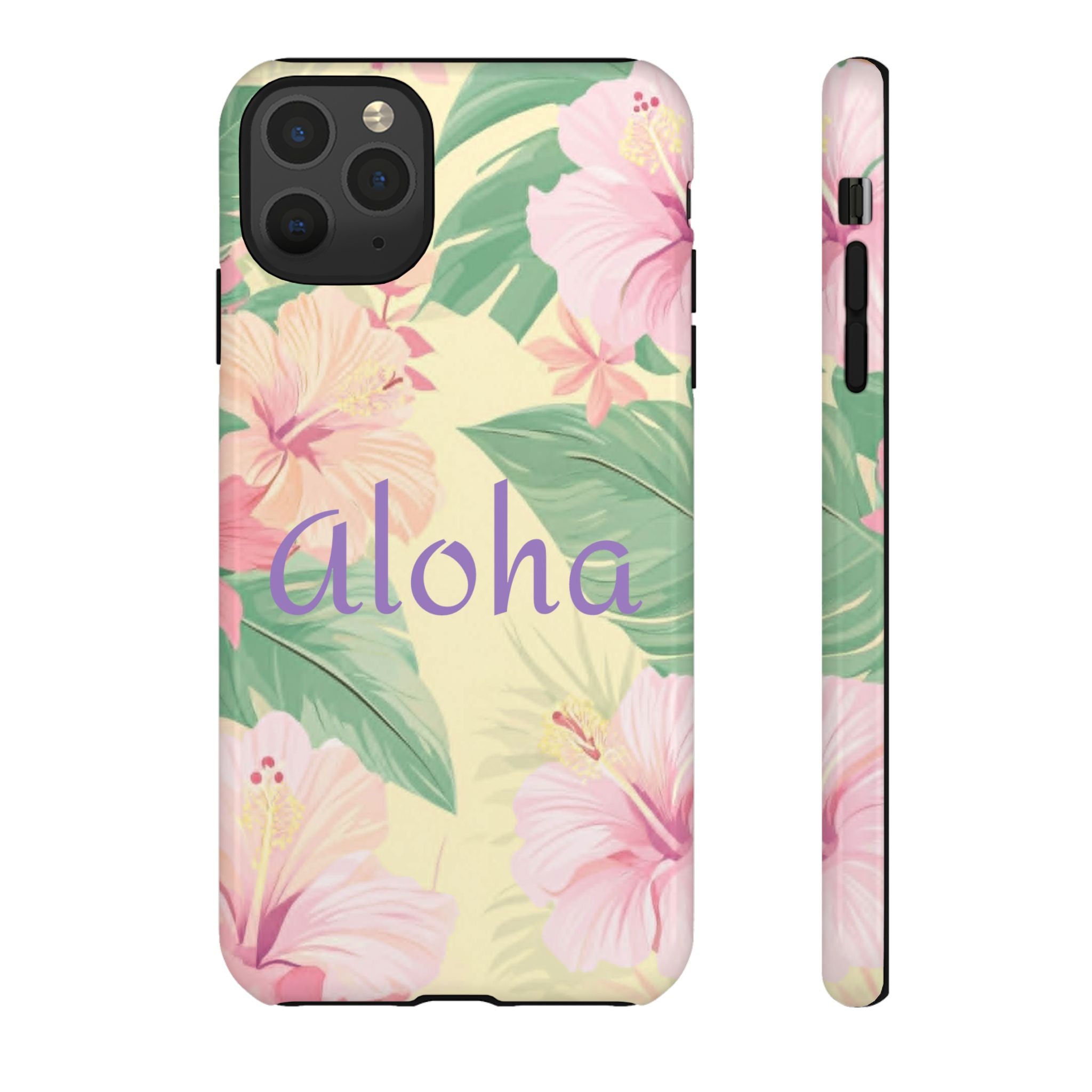 Aloha Floral Tough Phone Case — Tropical Hibiscus Protective Cover
