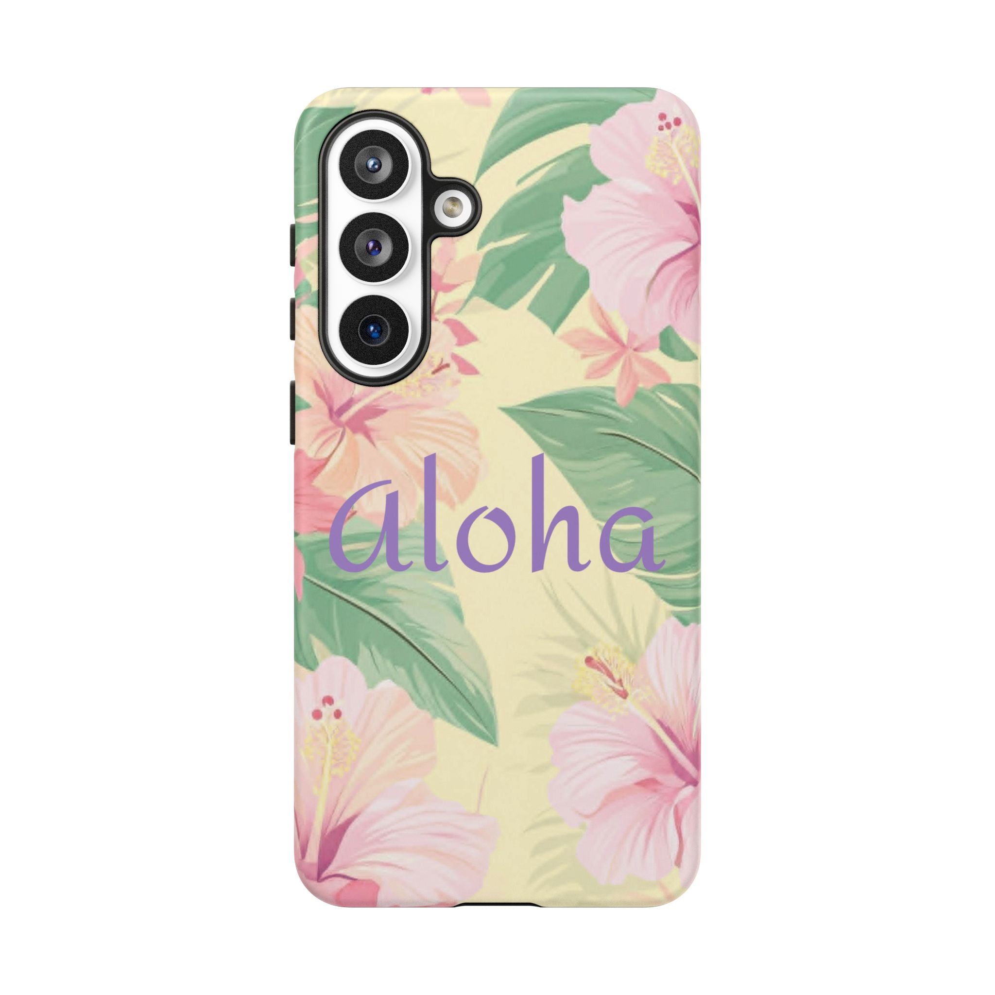 Aloha Floral Tough Phone Case — Tropical Hibiscus Protective Cover