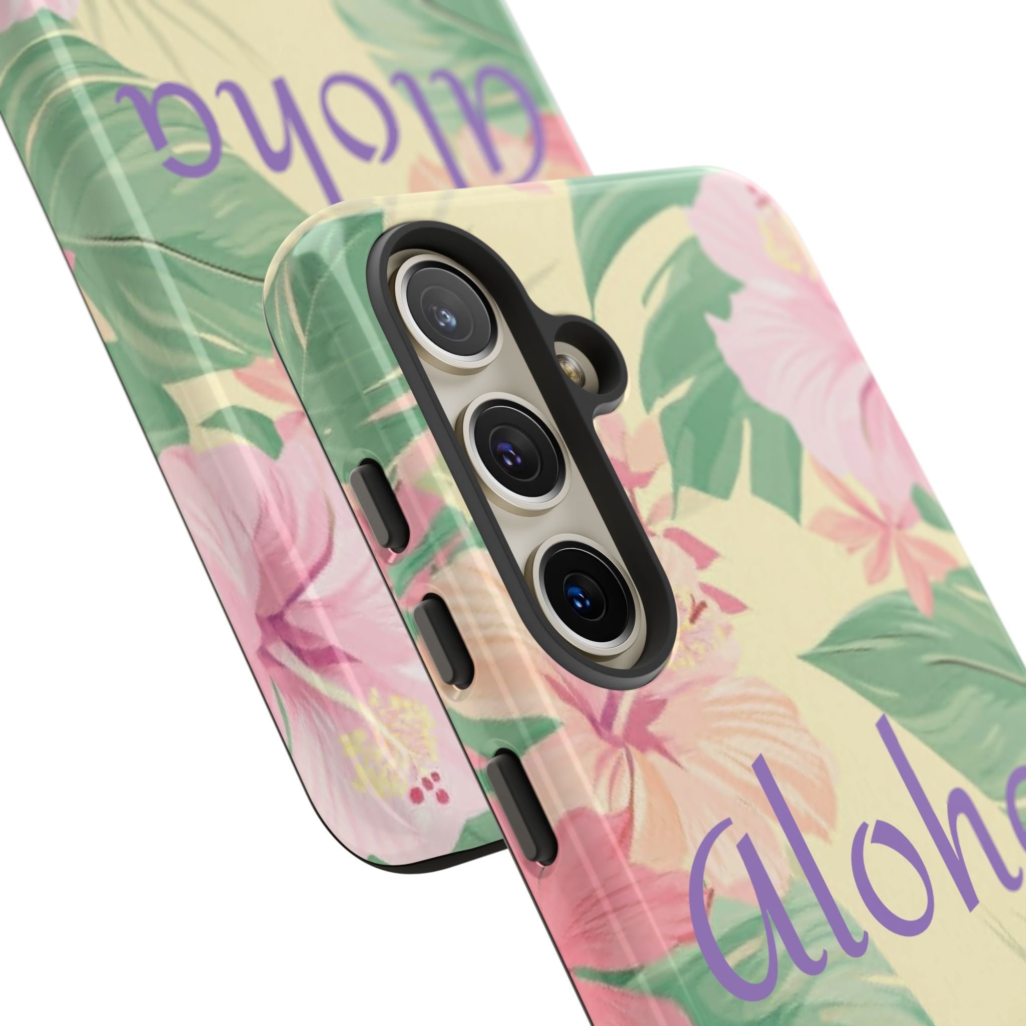 Aloha Floral Tough Phone Case — Tropical Hibiscus Protective Cover