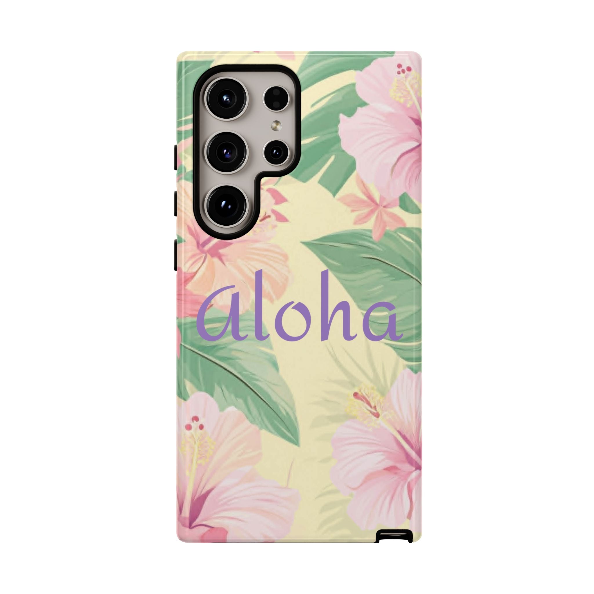 Aloha Floral Tough Phone Case — Tropical Hibiscus Protective Cover
