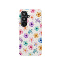 Sea Turtle Floral Phone Case — Colorful Hawaiian Plumeria Protective Case