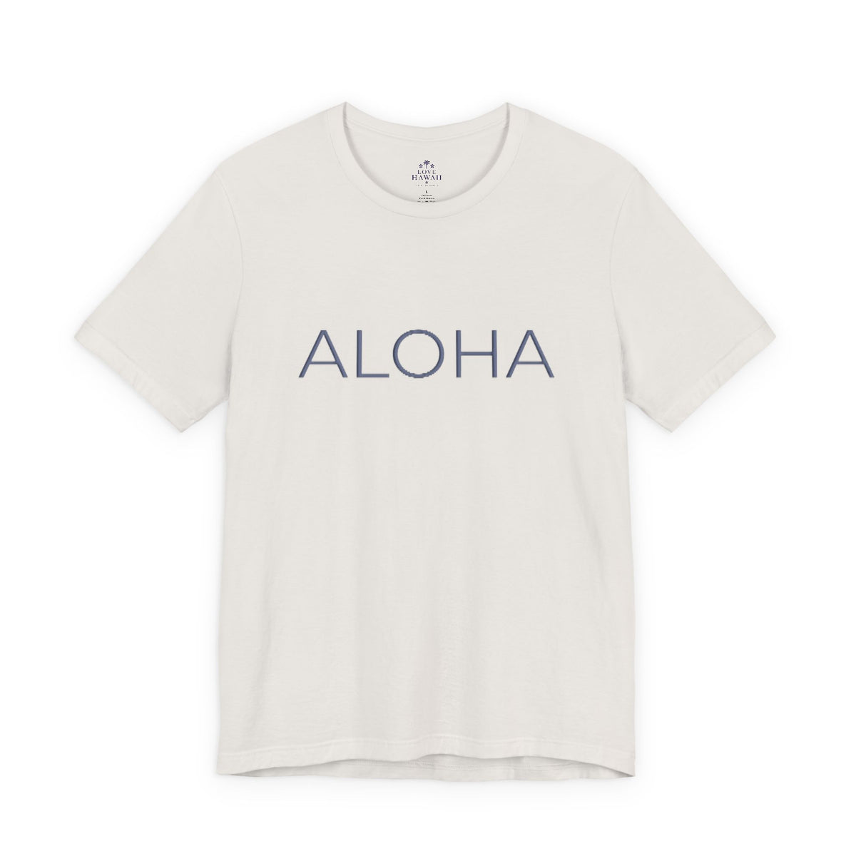Aloha Minimalist Puff Print Tee | Tropical Vacation T-Shirt