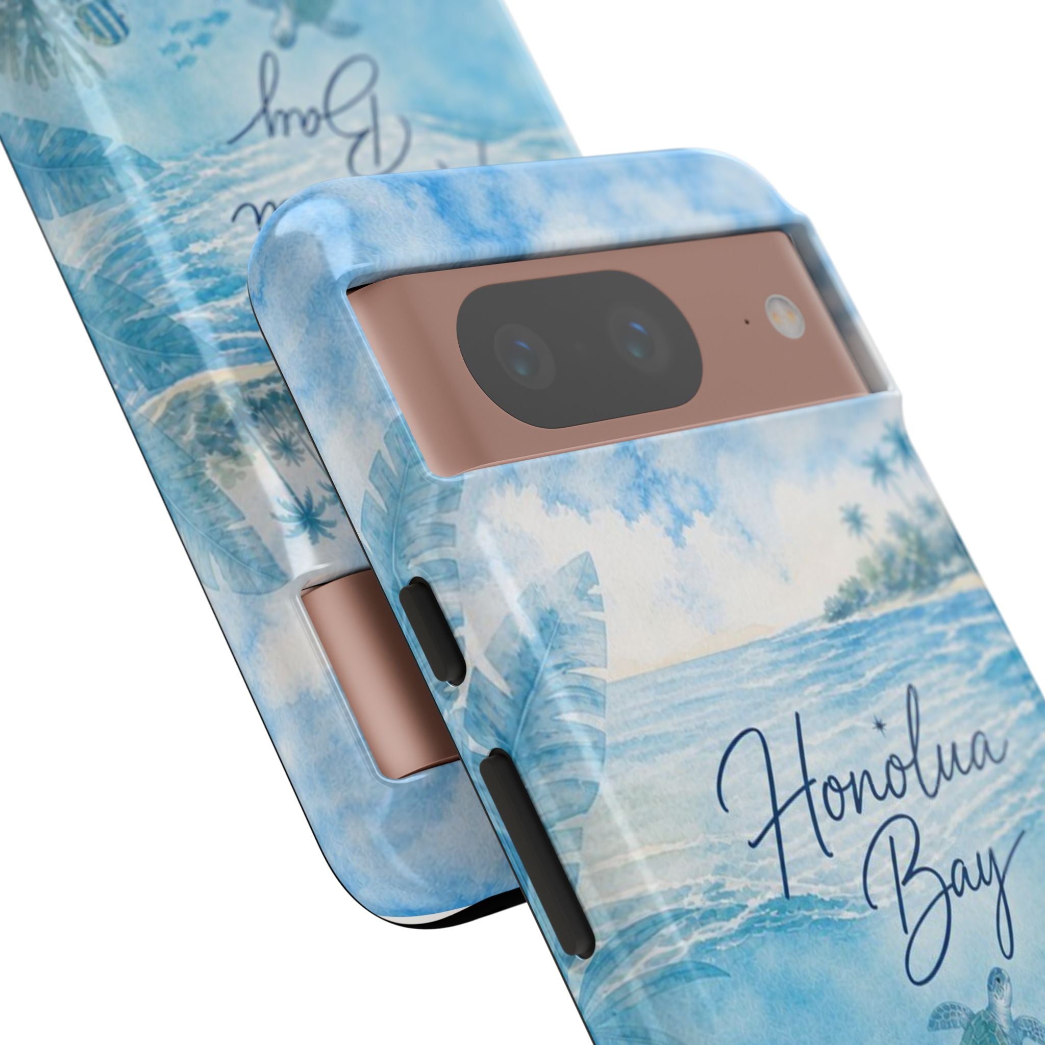 Honolua Bay Hawaii Tough Case | Sea Turtle Ocean Art | Tropical Watercolor Phone Cover