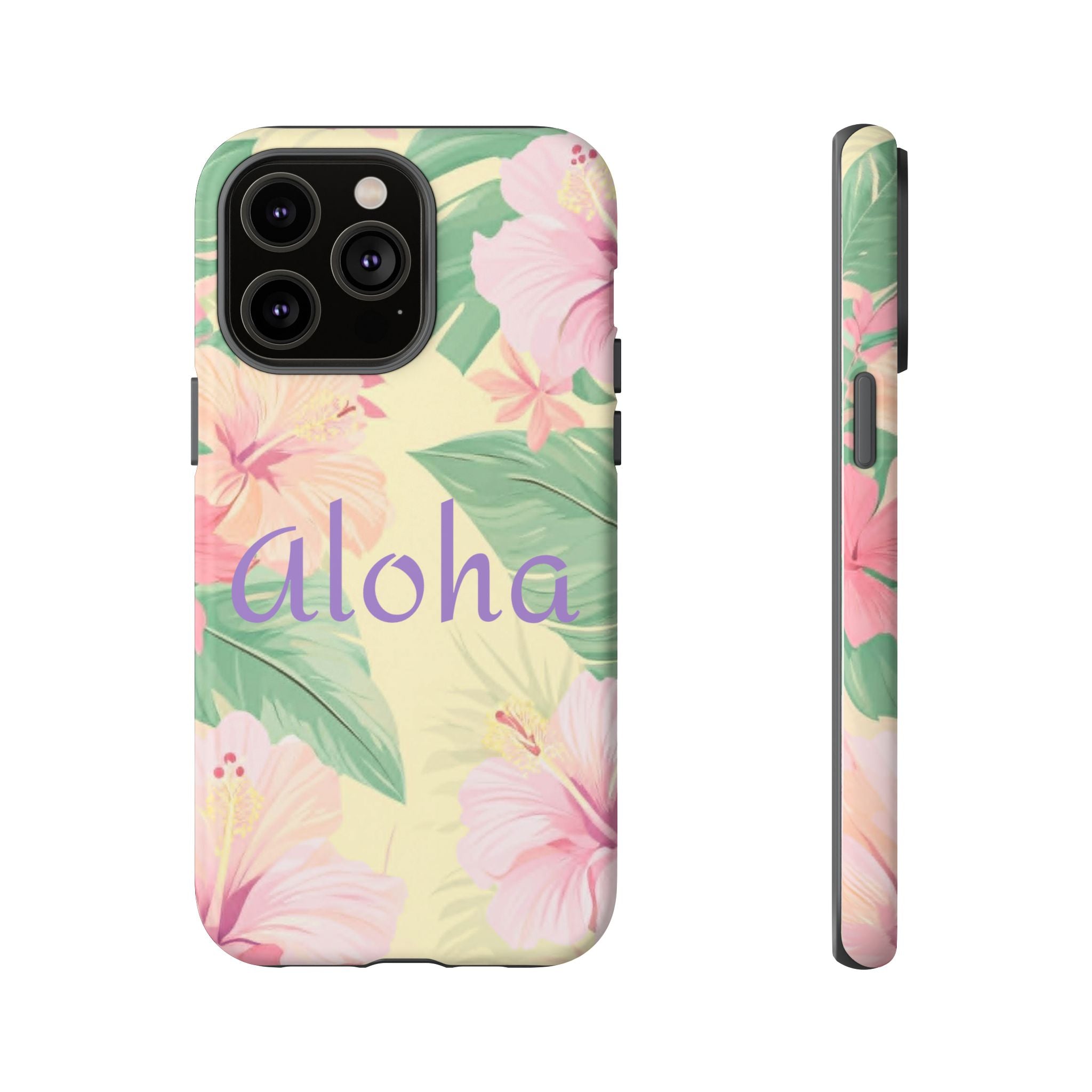 Aloha Floral Tough Phone Case — Tropical Hibiscus Protective Cover
