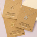 Gold Monstera Cutout Necklace