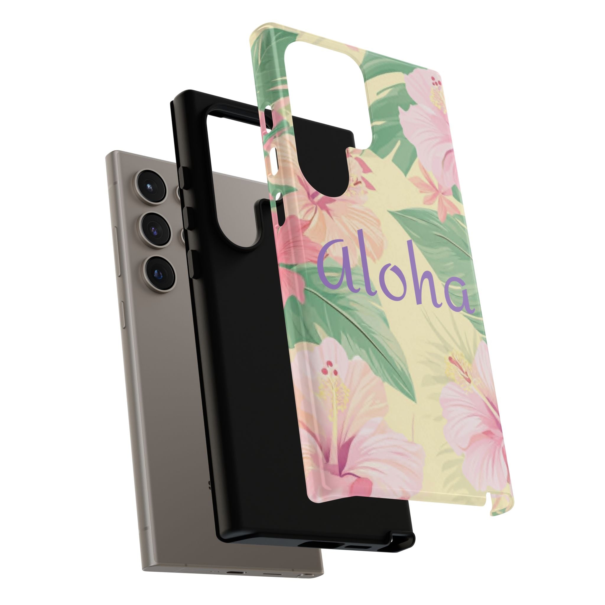 Aloha Floral Tough Phone Case — Tropical Hibiscus Protective Cover
