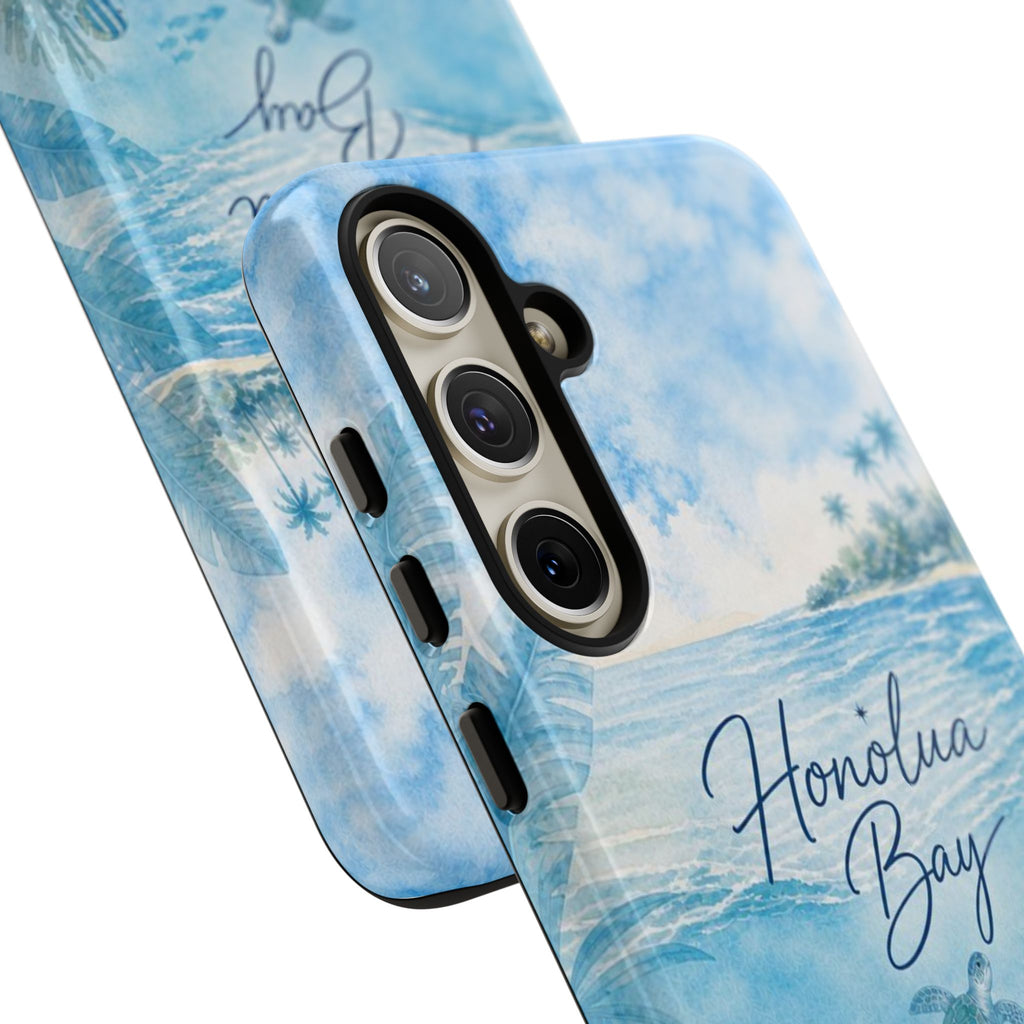 Honolua Bay Hawaii Tough Case | Sea Turtle Ocean Art | Tropical Watercolor Phone Cover