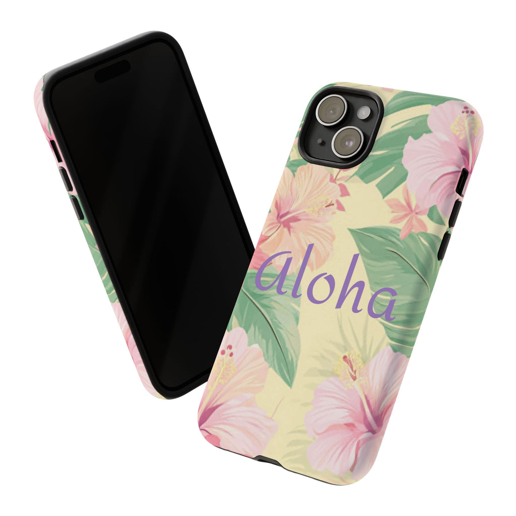 Aloha Floral Tough Phone Case — Tropical Hibiscus Protective Cover