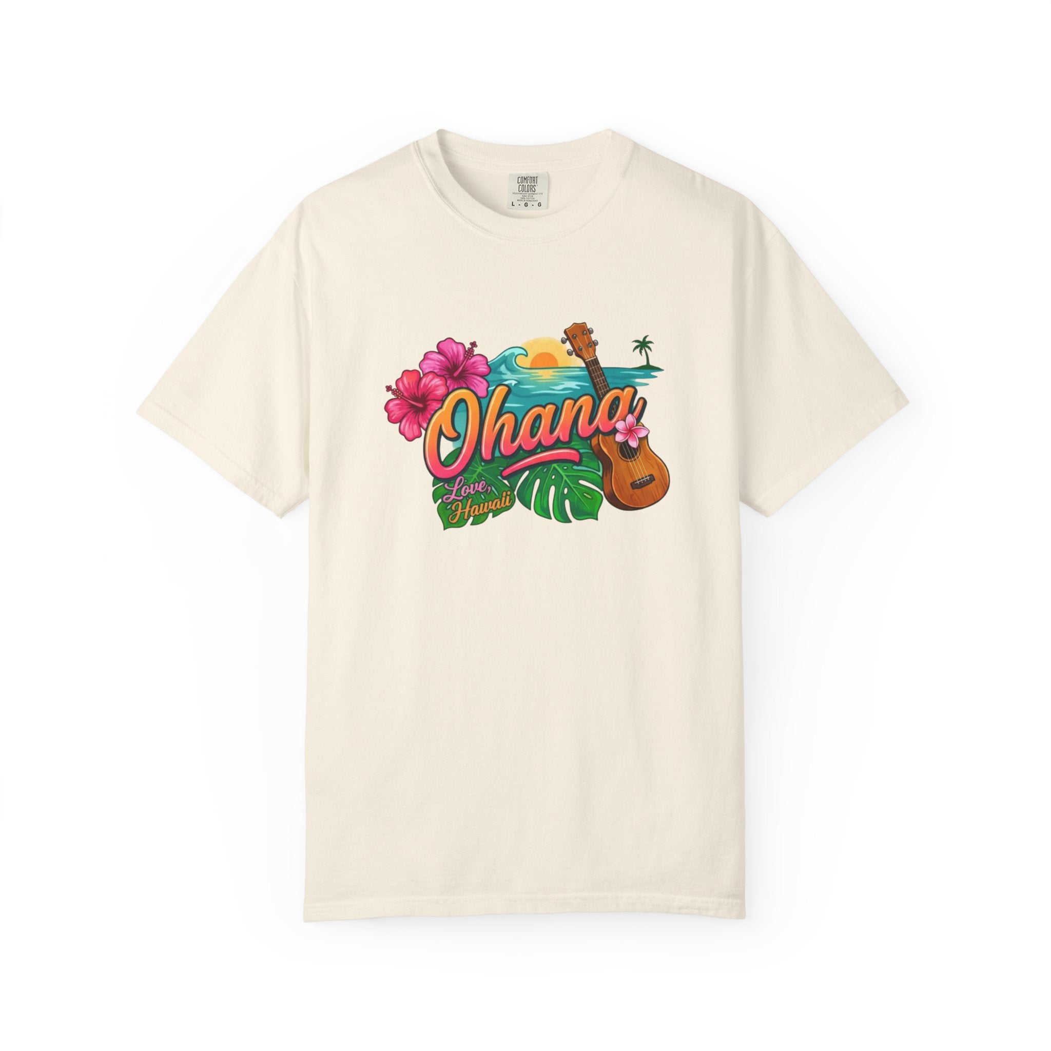 Ohana Tropical Sunset Tee-Love, Hawaii Collection