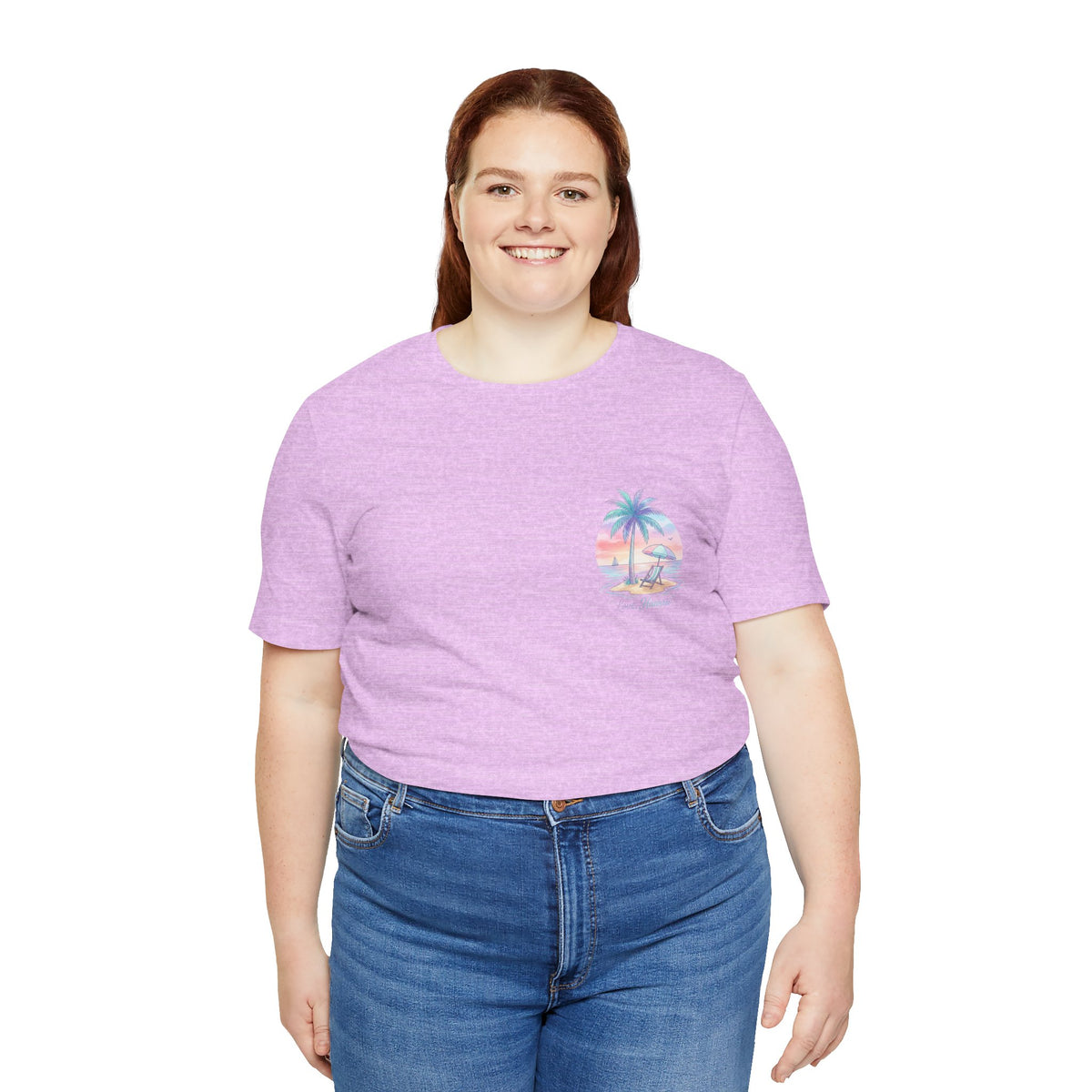 T-Shirt — Lanikai Hawaii Pastel Beach Palm Graphic Tee