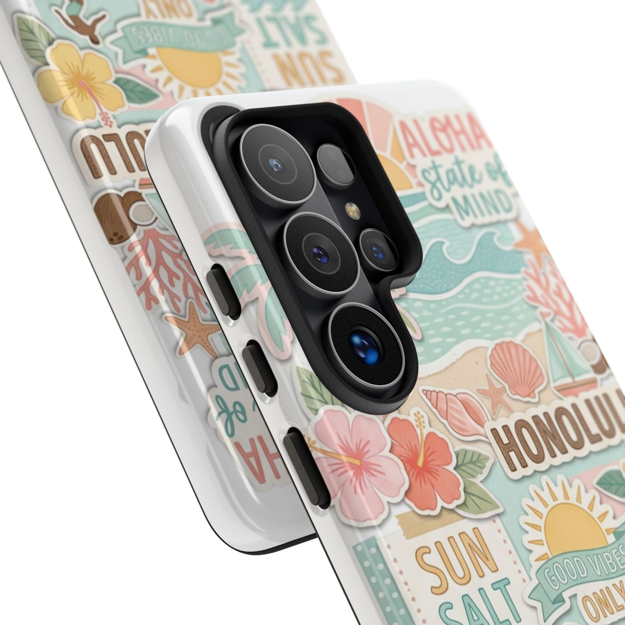 Hawaii Beach Collage Phone Case | Tropical Honolulu Floral Paradise