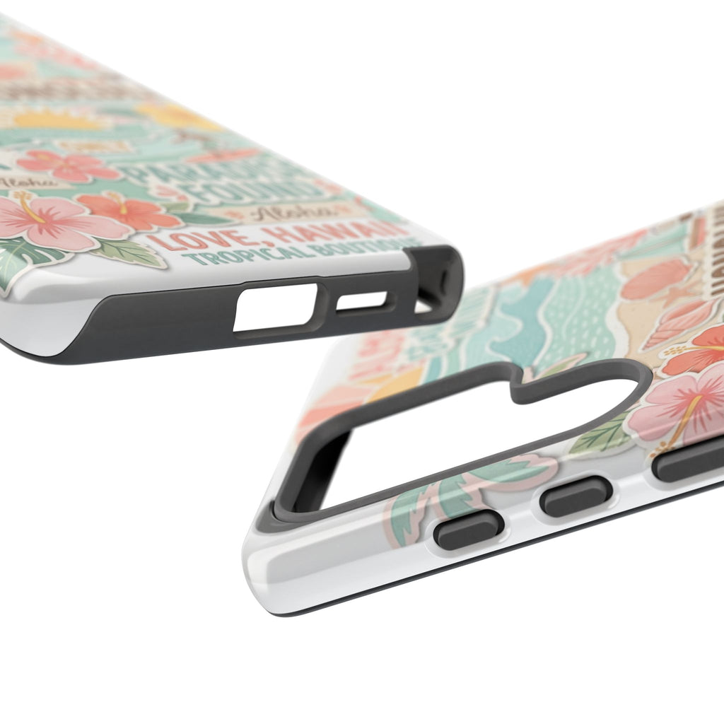 Hawaii Beach Collage Phone Case | Tropical Honolulu Floral Paradise