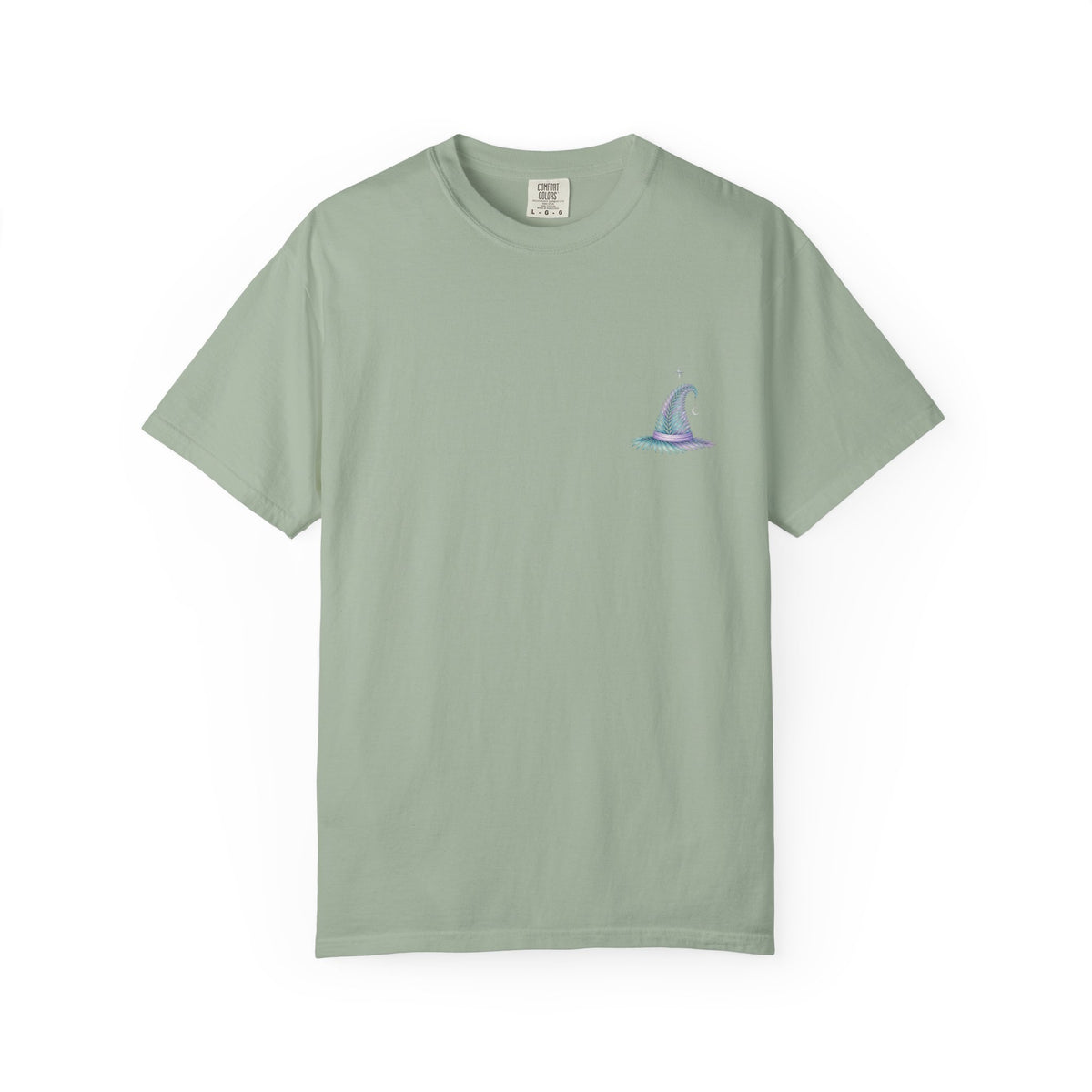 Aloha Witch of Waikiki Shirt- Minimal Witch Hawaiian Tee -Diamond Head Skyline-Hawaii Halloween Shirt