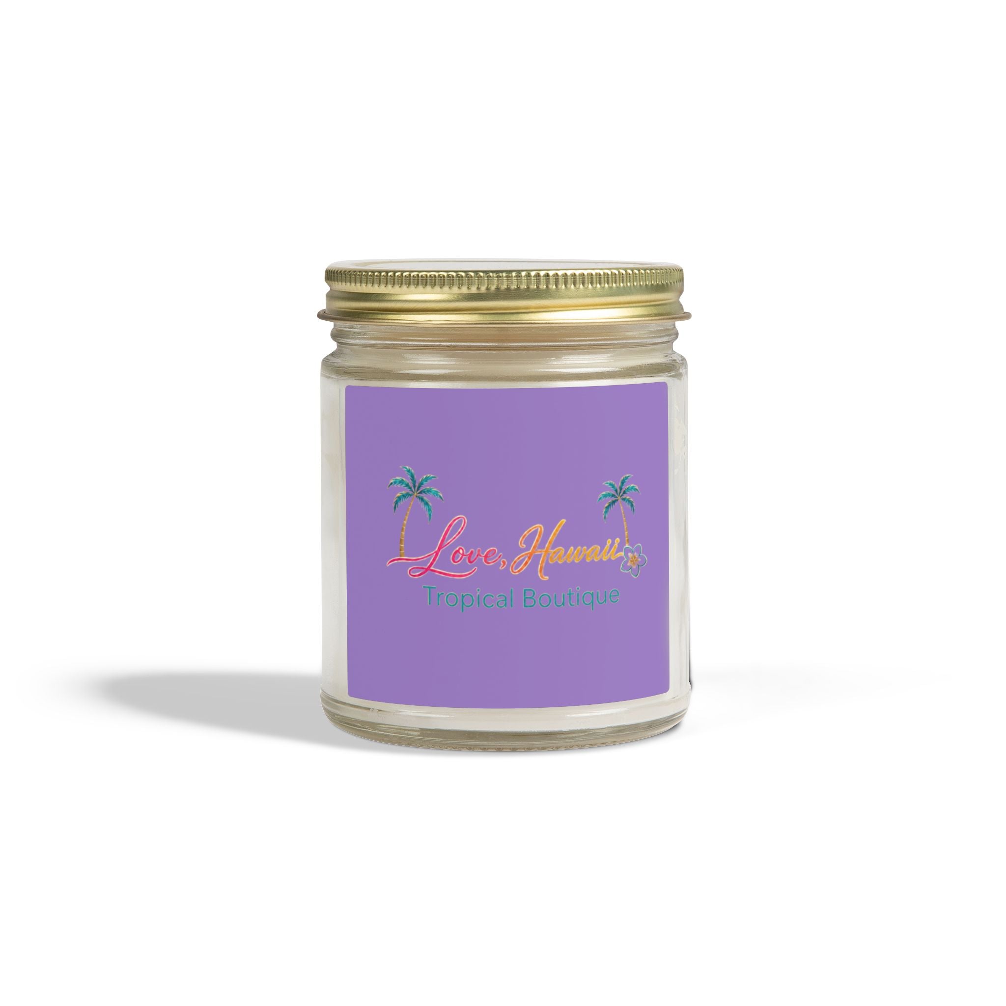 Coconut Apricot Scented Candle — Tropical Boutique Soy Jar (4oz or 9oz)