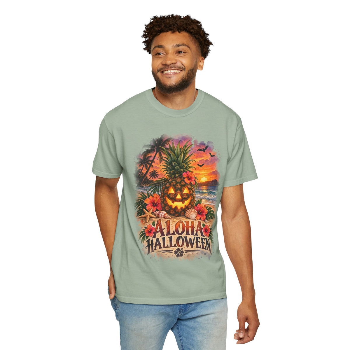 Aloha Halloween Tropical Pineapple T-Shirt