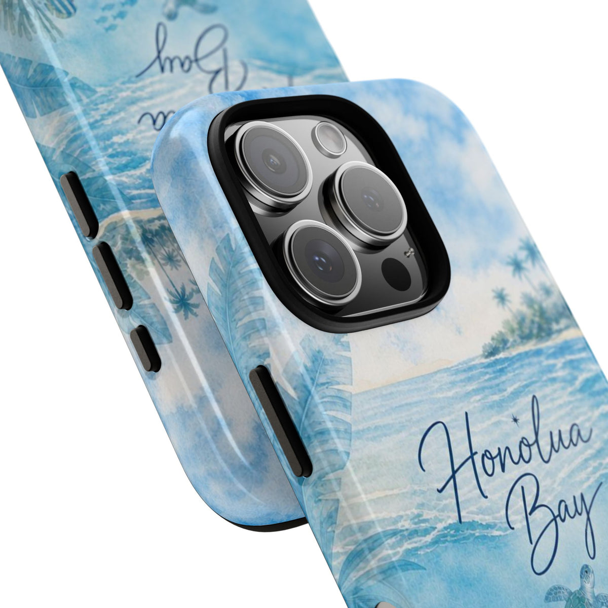 Honolua Bay Hawaii Tough Case | Sea Turtle Ocean Art | Tropical Watercolor Phone Cover