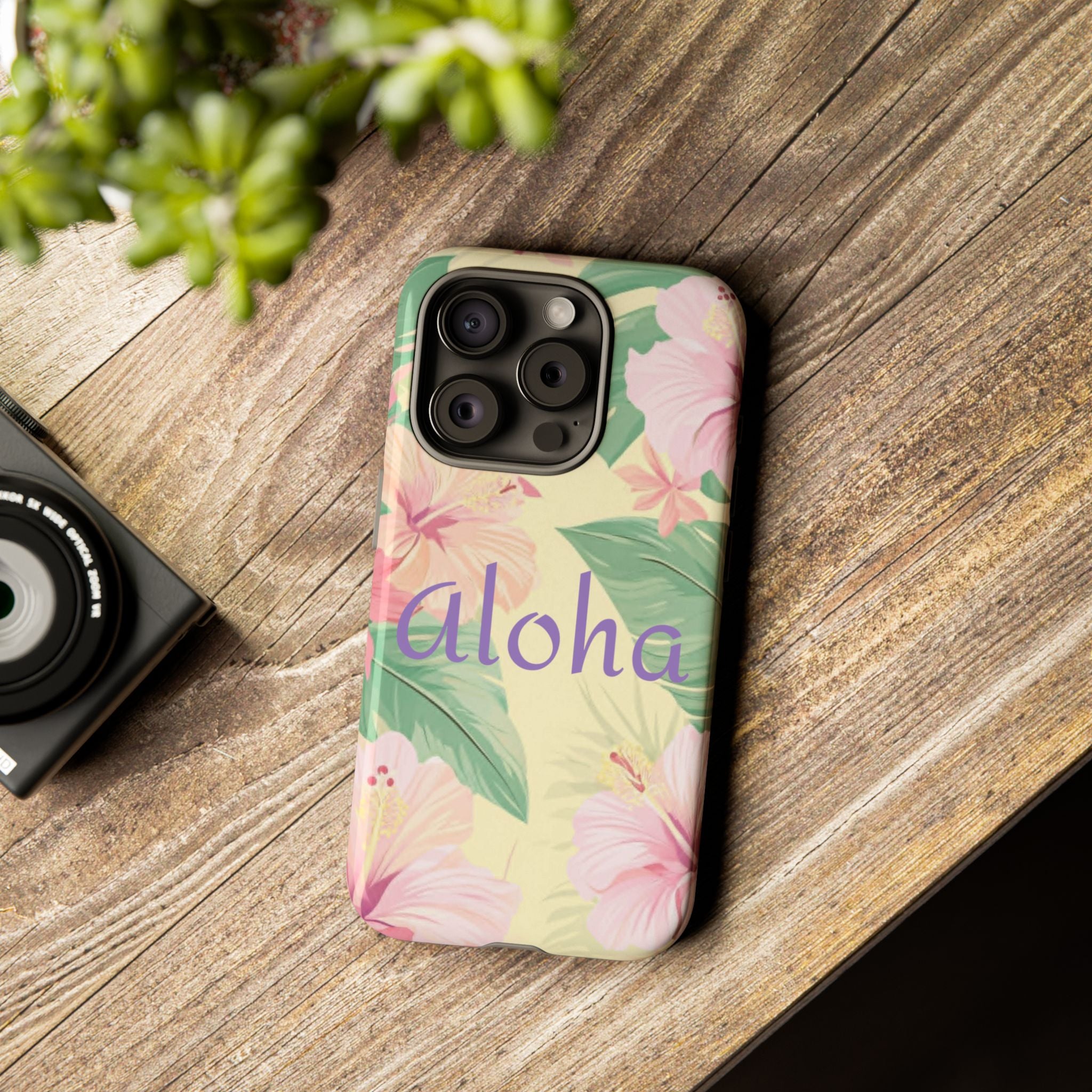 Aloha Floral Tough Phone Case — Tropical Hibiscus Protective Cover
