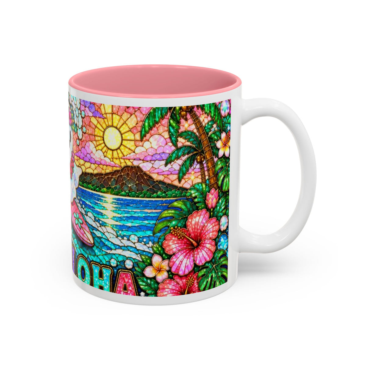 BOOLOHA Surfing Ghost Mug | Two-Tone Accent Coffee Cup