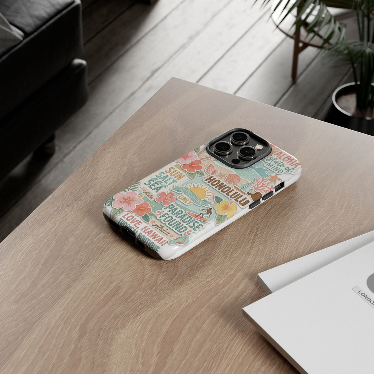 Hawaii Beach Collage Phone Case | Tropical Honolulu Floral Paradise