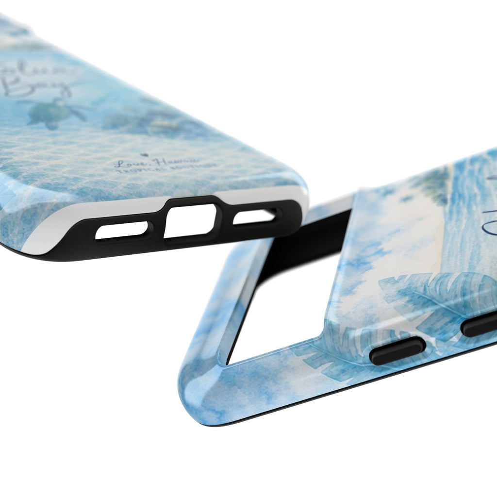 Honolua Bay Hawaii Tough Case | Sea Turtle Ocean Art | Tropical Watercolor Phone Cover