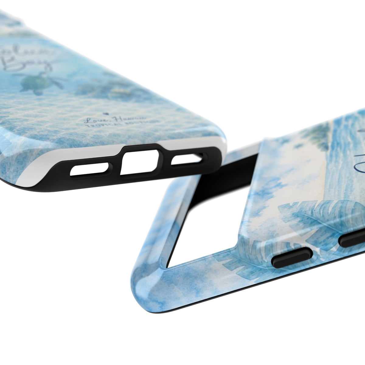 Honolua Bay Hawaii Tough Case | Sea Turtle Ocean Art | Tropical Watercolor Phone Cover