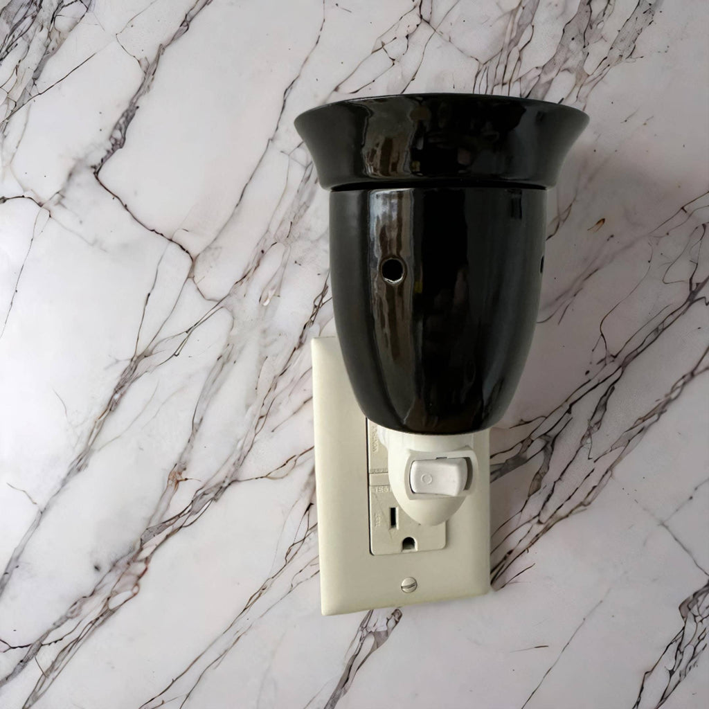 Electric Wall Plug-In Ceramic, Bulb Wax Warmer - Black