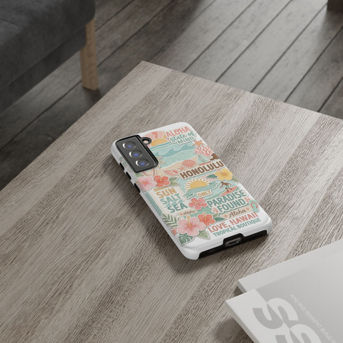 Hawaii Beach Collage Phone Case | Tropical Honolulu Floral Paradise