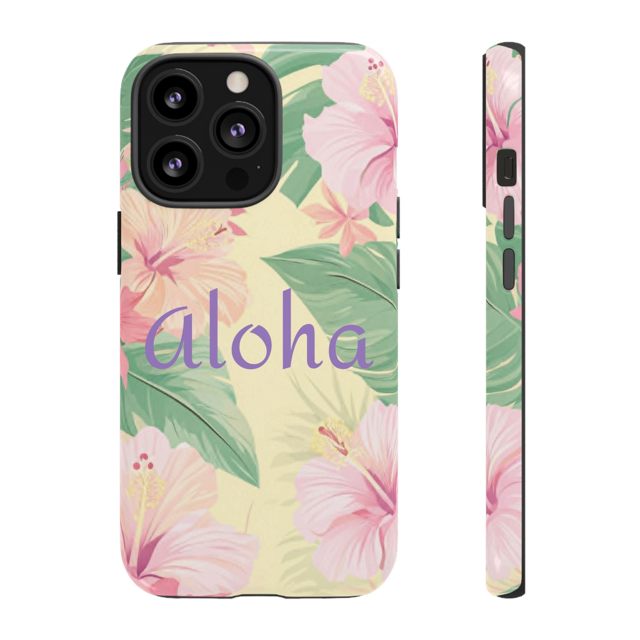 Aloha Floral Tough Phone Case — Tropical Hibiscus Protective Cover