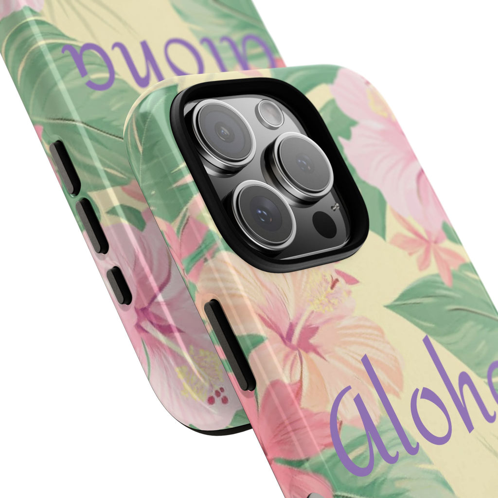 Aloha Floral Tough Phone Case — Tropical Hibiscus Protective Cover
