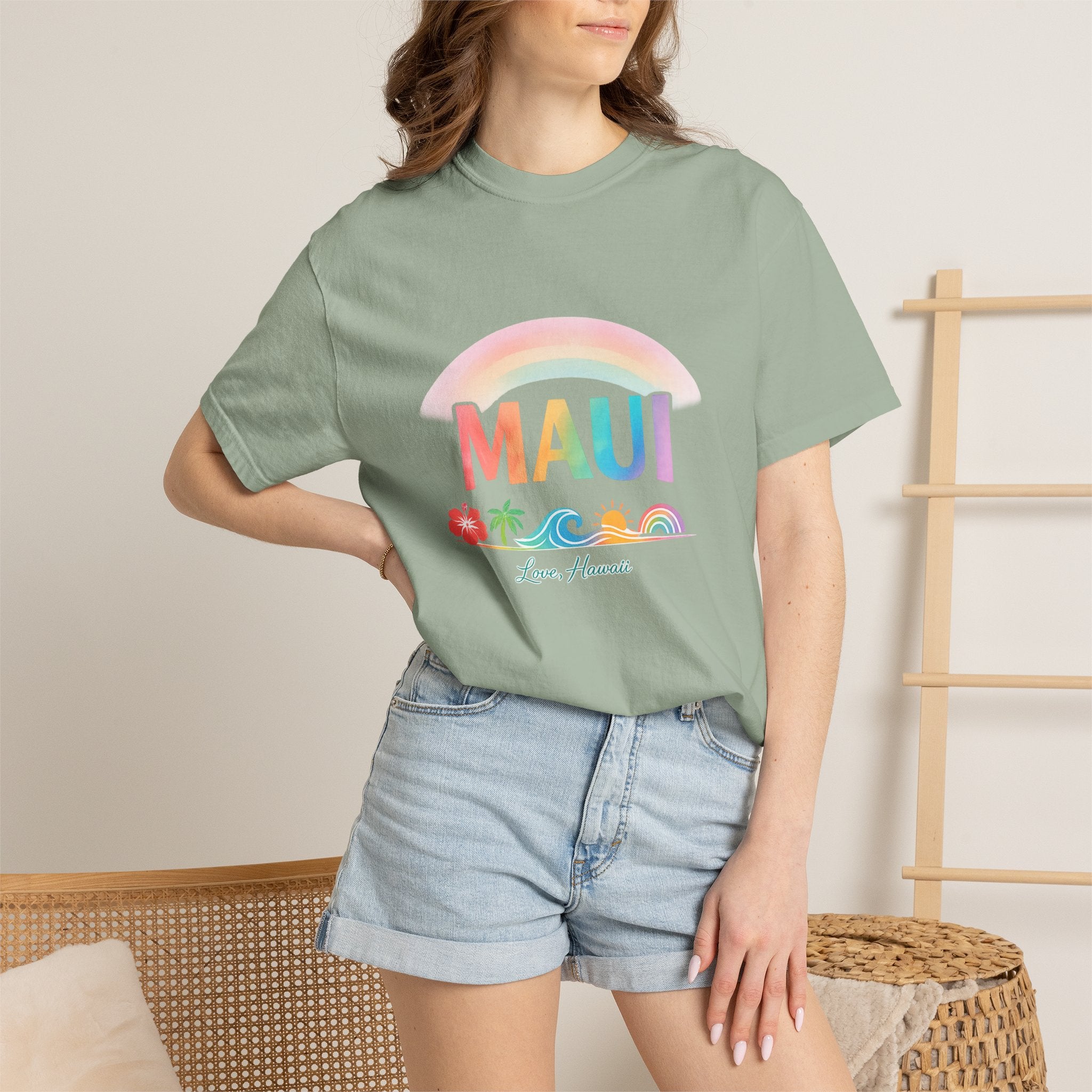 Maui Tropical Rainbow Tee – Love, Hawaii Collection