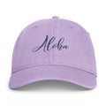 Aloha Washed Cap — Coastal Script Baseball Hat