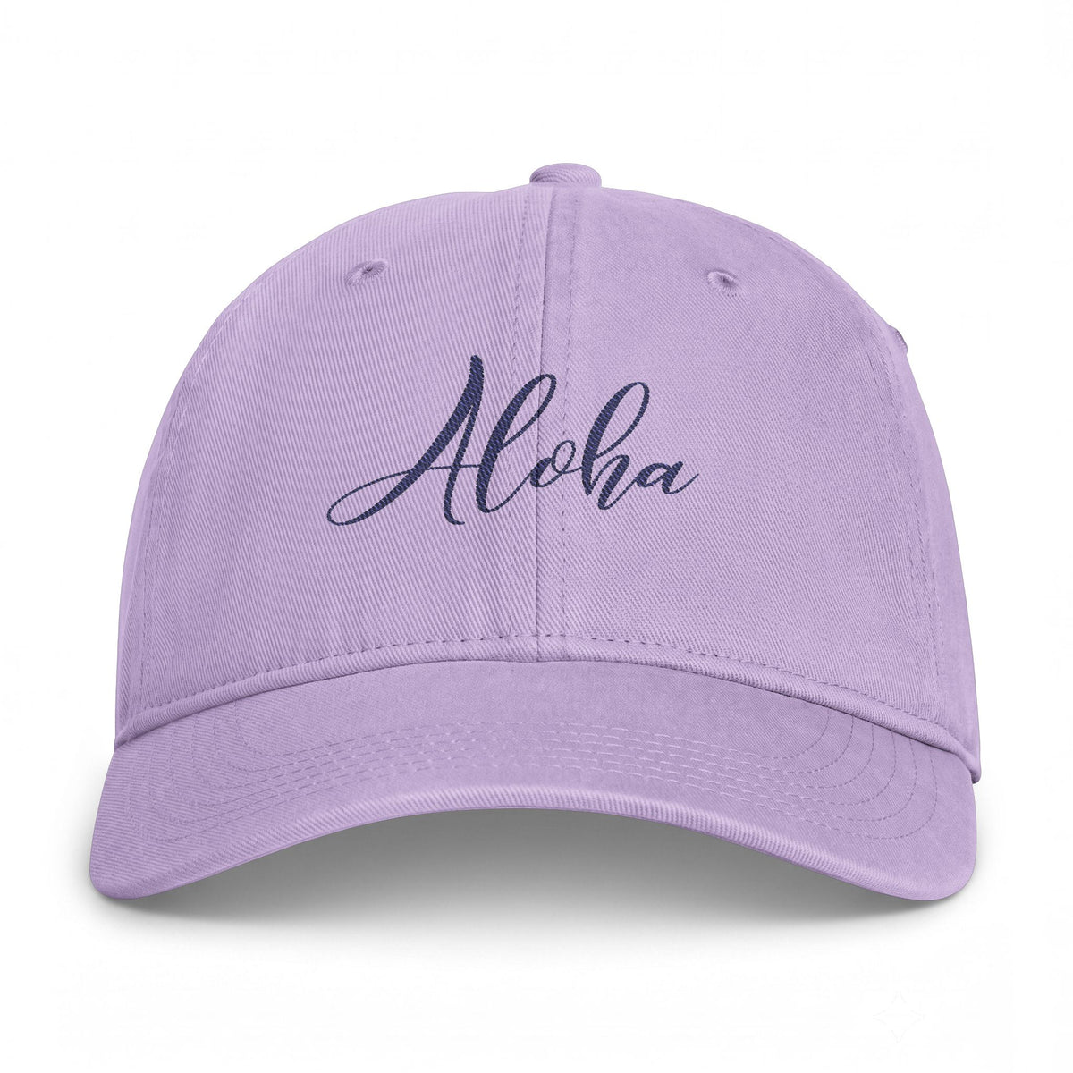 Aloha Washed Cap — Coastal Script Baseball Hat