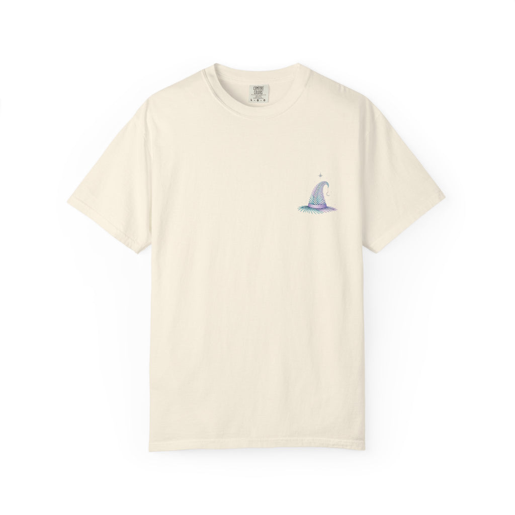 Aloha Witch of Waikiki Shirt- Minimal Witch Hawaiian Tee -Diamond Head Skyline-Hawaii Halloween Shirt