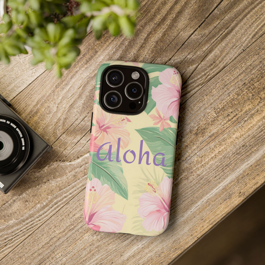 Aloha Floral Tough Phone Case — Tropical Hibiscus Protective Cover