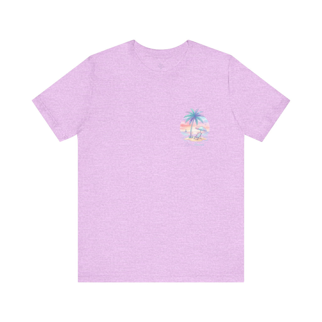T-Shirt — Lanikai Hawaii Pastel Beach Palm Graphic Tee