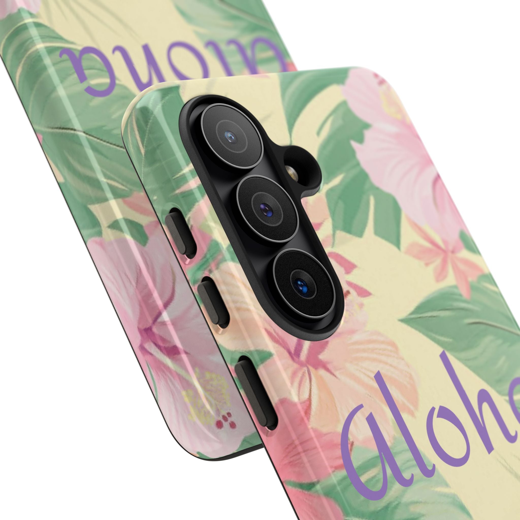 Aloha Floral Tough Phone Case — Tropical Hibiscus Protective Cover