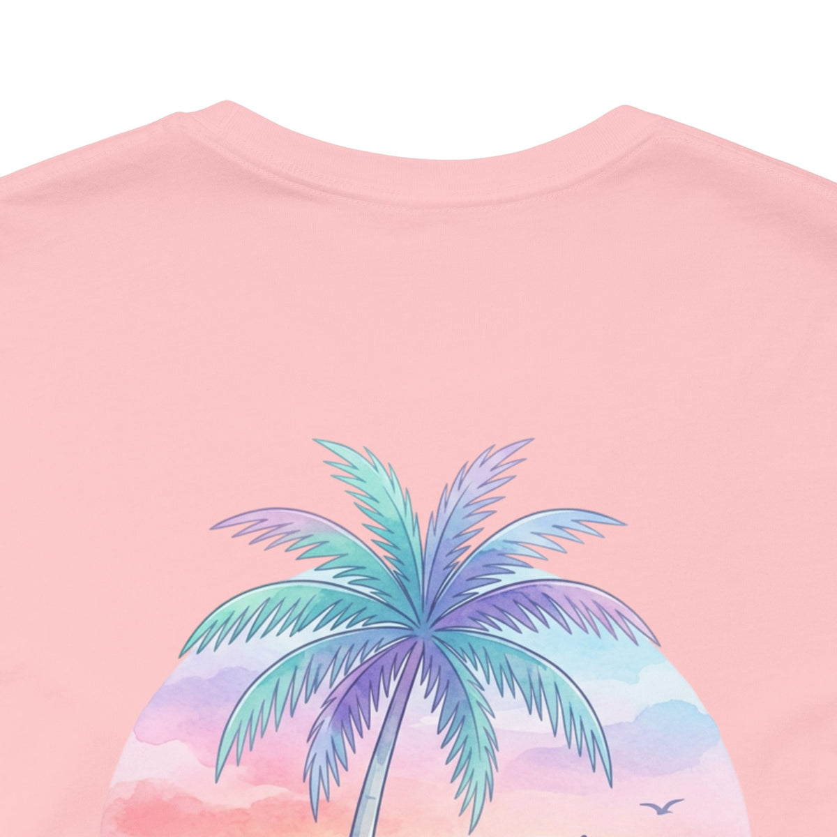 T-Shirt — Lanikai Hawaii Pastel Beach Palm Graphic Tee