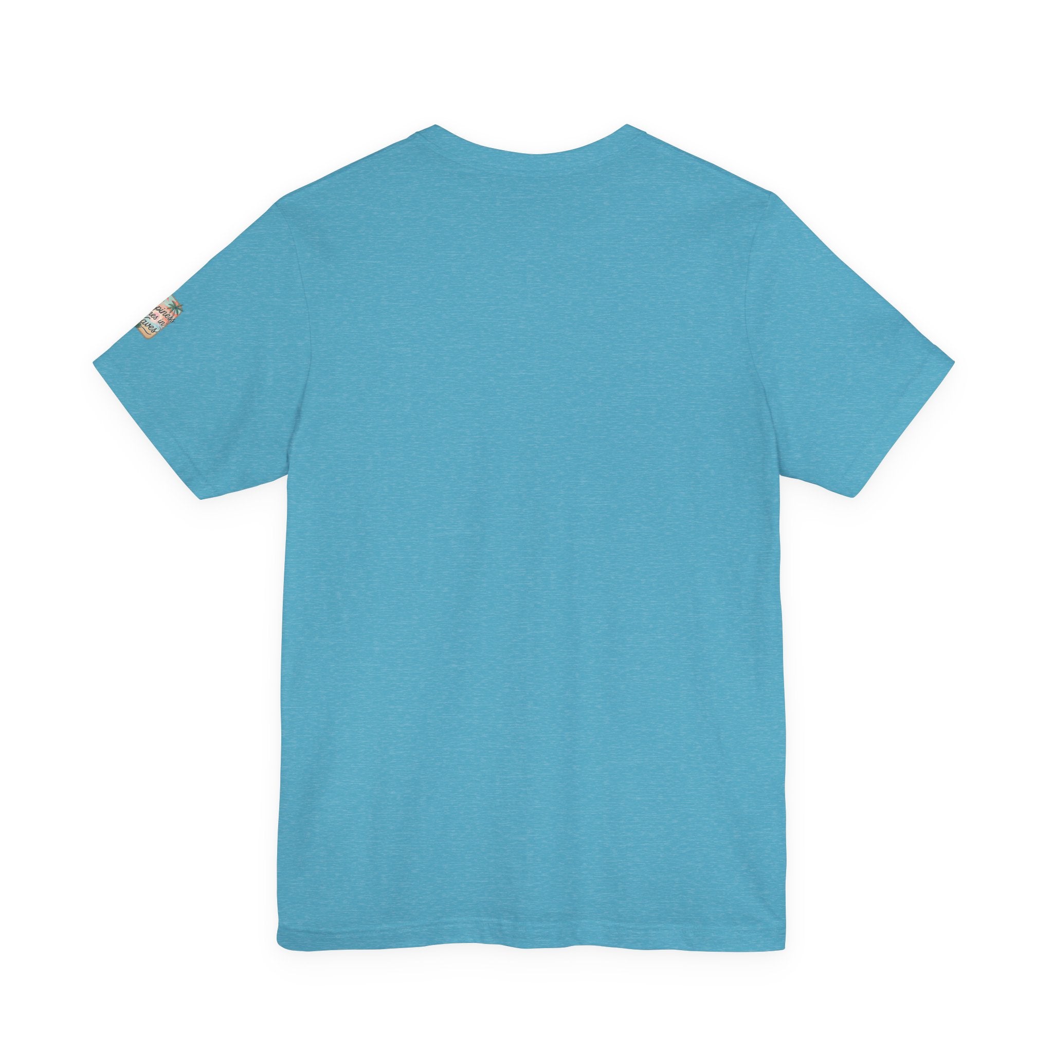 Happiness Comes in Waves Hawaiian Tee — Pastel Sunset & Palm Beach Shirt