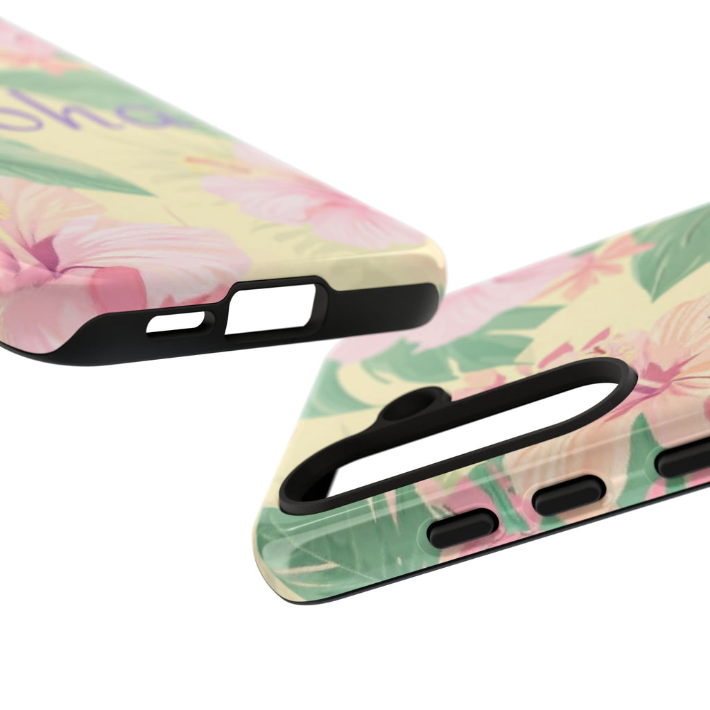 Aloha Floral Tough Phone Case — Tropical Hibiscus Protective Cover