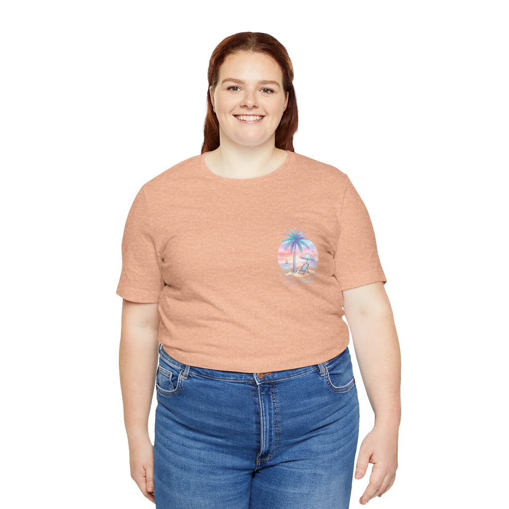 T-Shirt — Lanikai Hawaii Pastel Beach Palm Graphic Tee