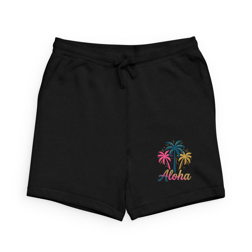 Aloha Palm Trees Sweatshort | Tropical Script| Love, Hawaii Aloha Collection