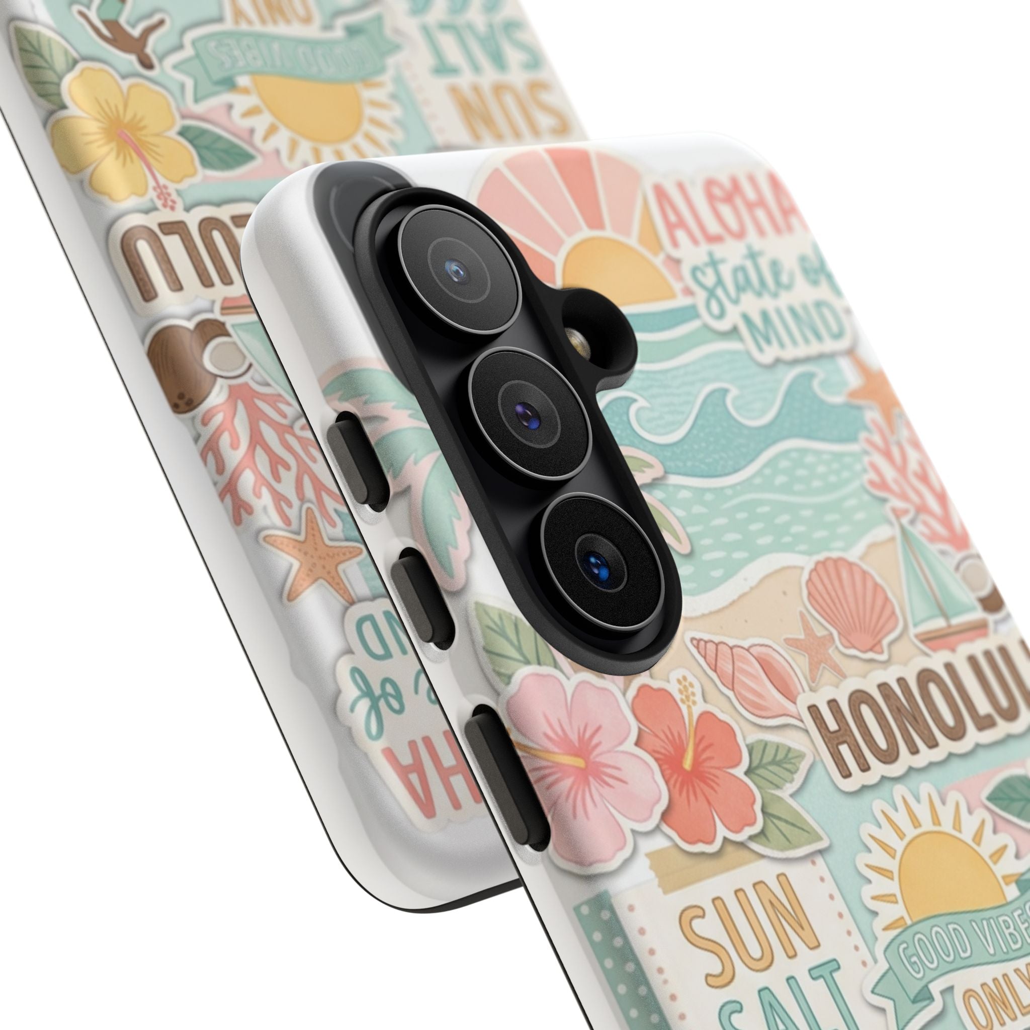 Hawaii Beach Collage Phone Case | Tropical Honolulu Floral Paradise