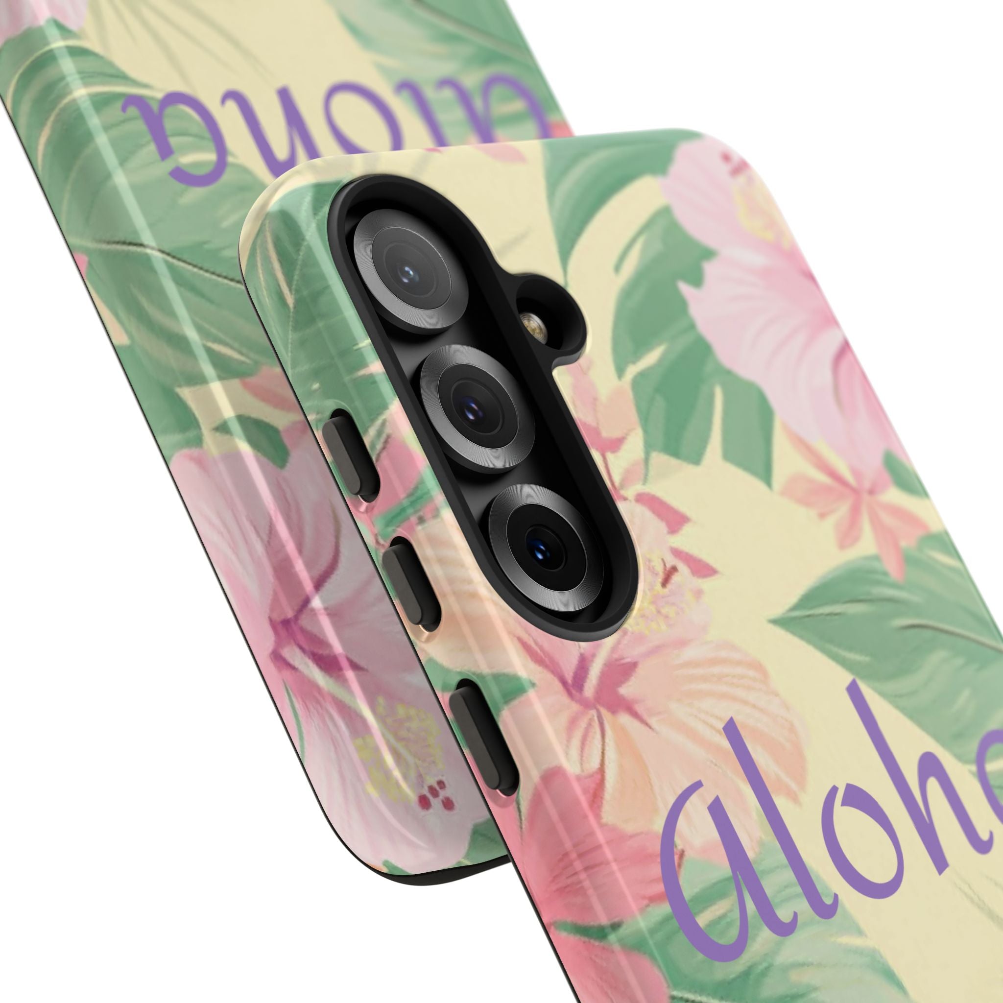 Aloha Floral Tough Phone Case — Tropical Hibiscus Protective Cover