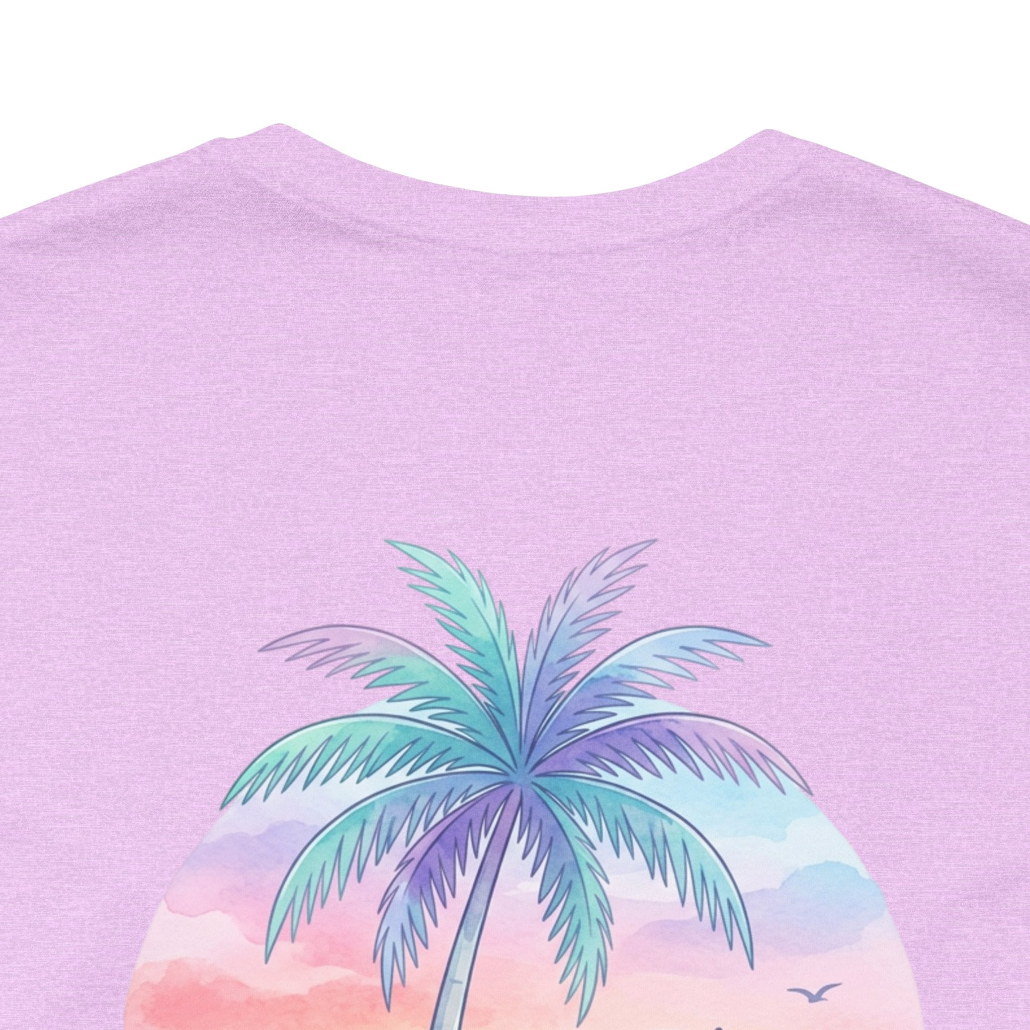 T-Shirt — Lanikai Hawaii Pastel Beach Palm Graphic Tee
